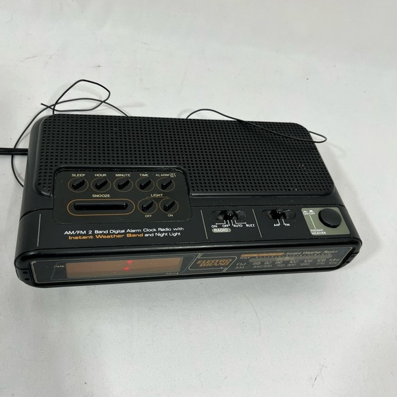 Vintage Electro Brand Model 4440 Alarm Clock Radio AM-FM Instant Weather Battery - Picture 3 of 12